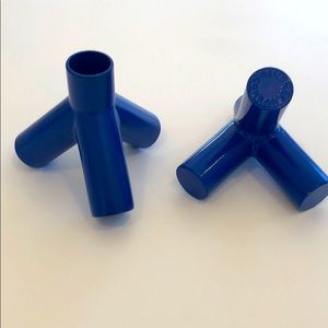 Pair of Modern Blue Candle holders